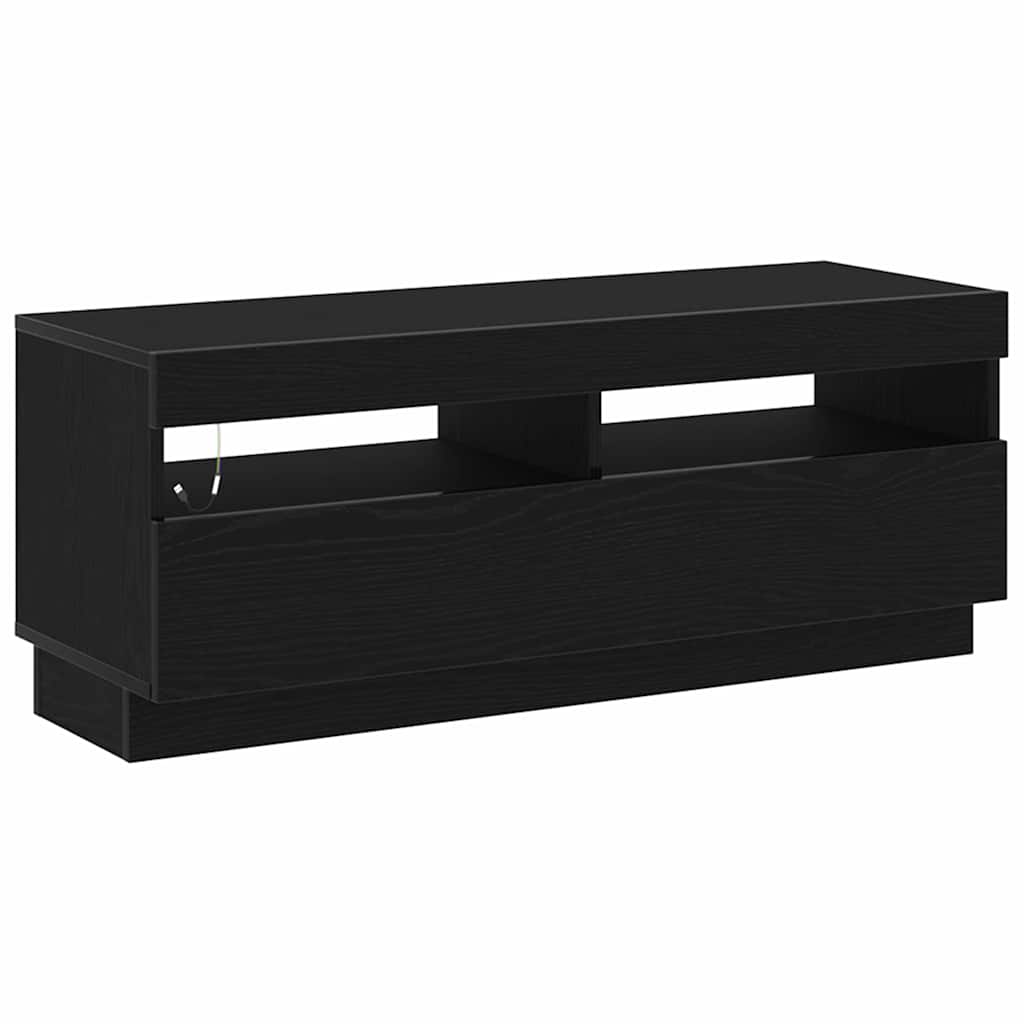 TV szekrény 3 pcs Fekete 300 x 35 x 40 cm Faanyag