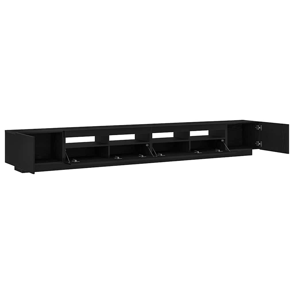 TV szekrény 3 pcs Fekete 300 x 35 x 40 cm Faanyag