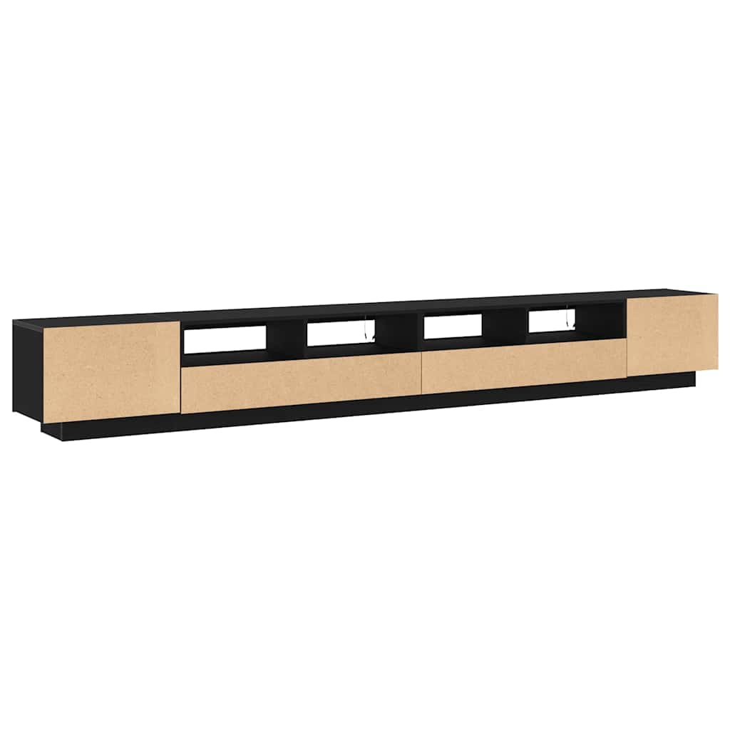 TV szekrény 3 pcs Fekete 300 x 35 x 40 cm Faanyag