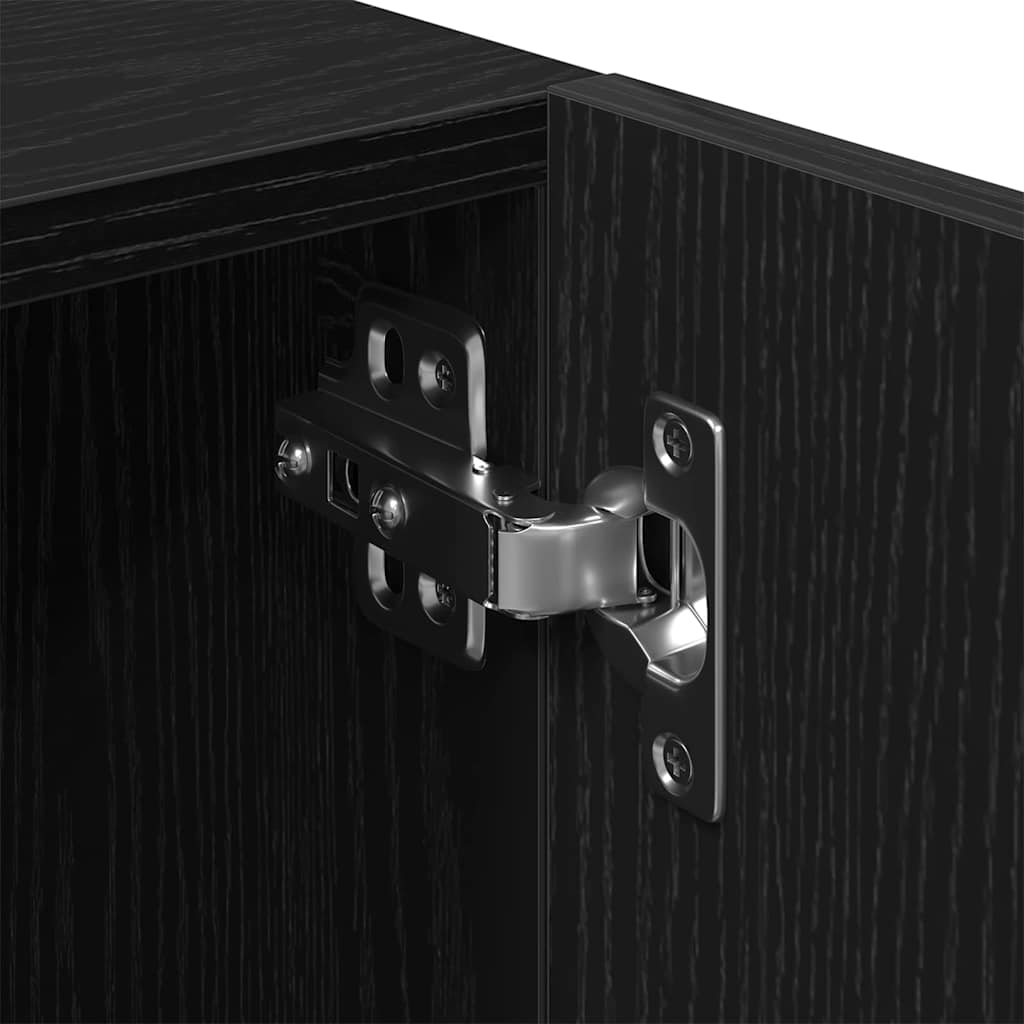 TV szekrény Musta tammi 100 x 35 x 40 cm Faanyag