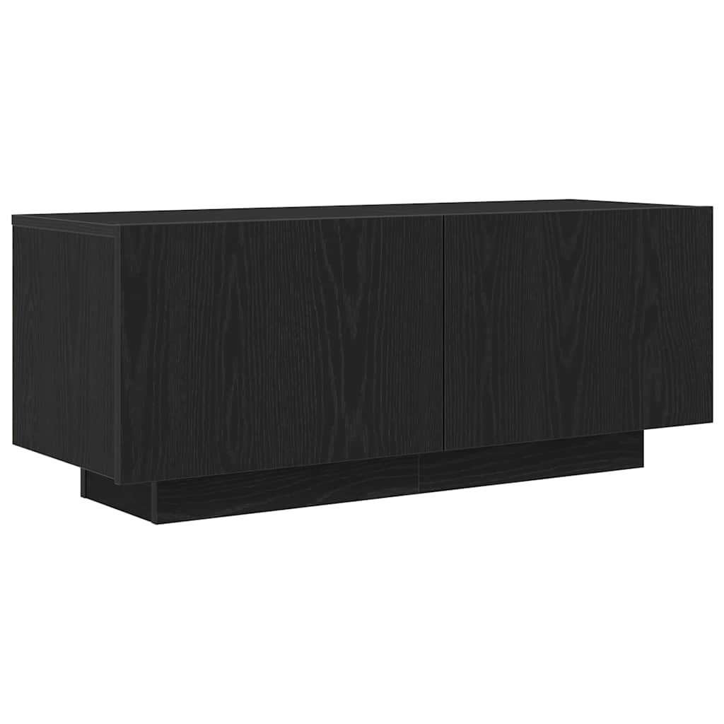 TV szekrény Musta tammi 100 x 35 x 40 cm Faanyag