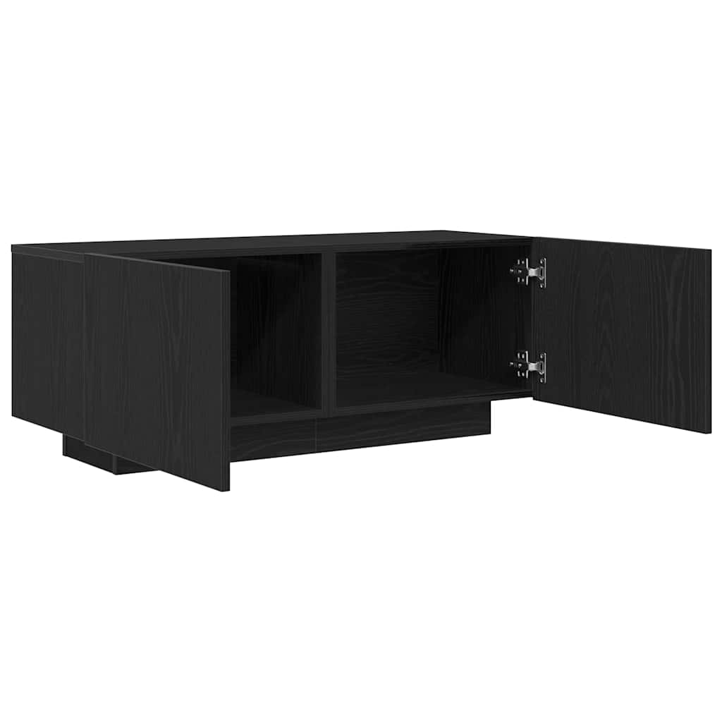 TV szekrény Musta tammi 100 x 35 x 40 cm Faanyag