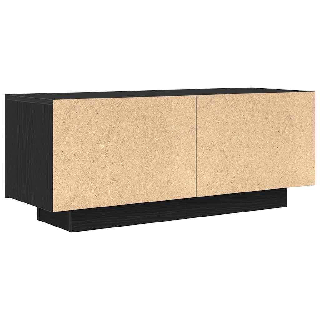 TV szekrény Musta tammi 100 x 35 x 40 cm Faanyag