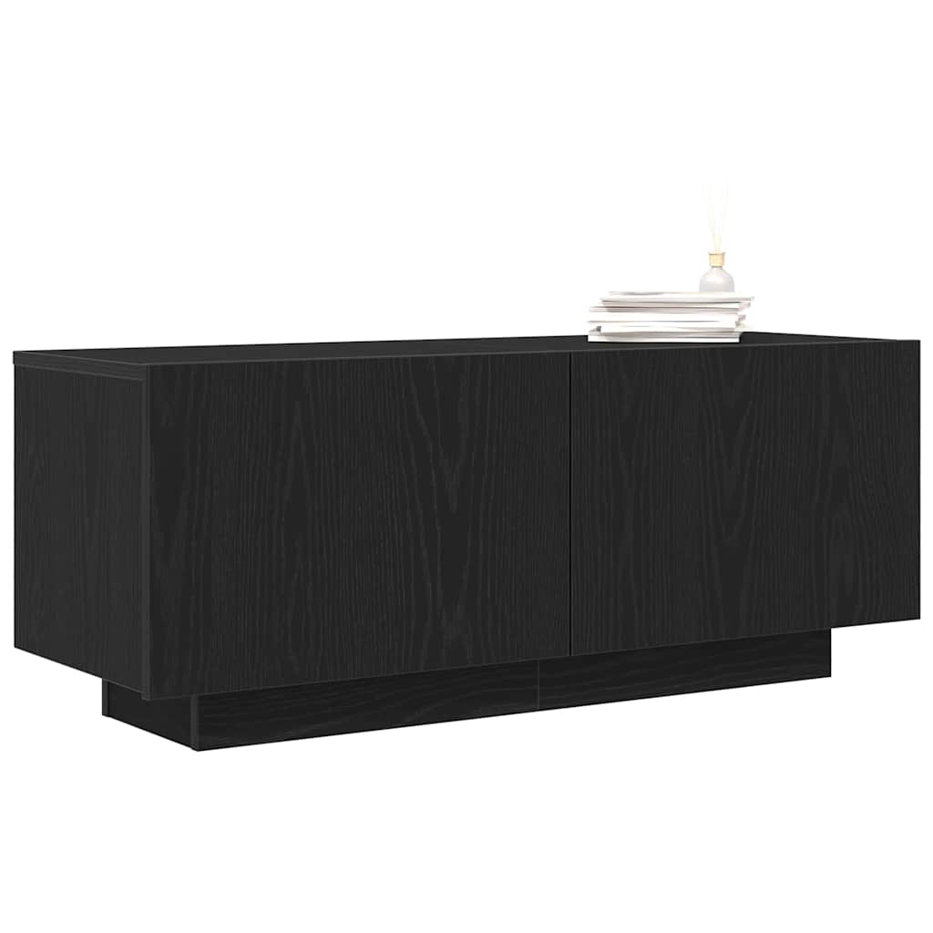 TV szekrény Musta tammi 100 x 35 x 40 cm Faanyag