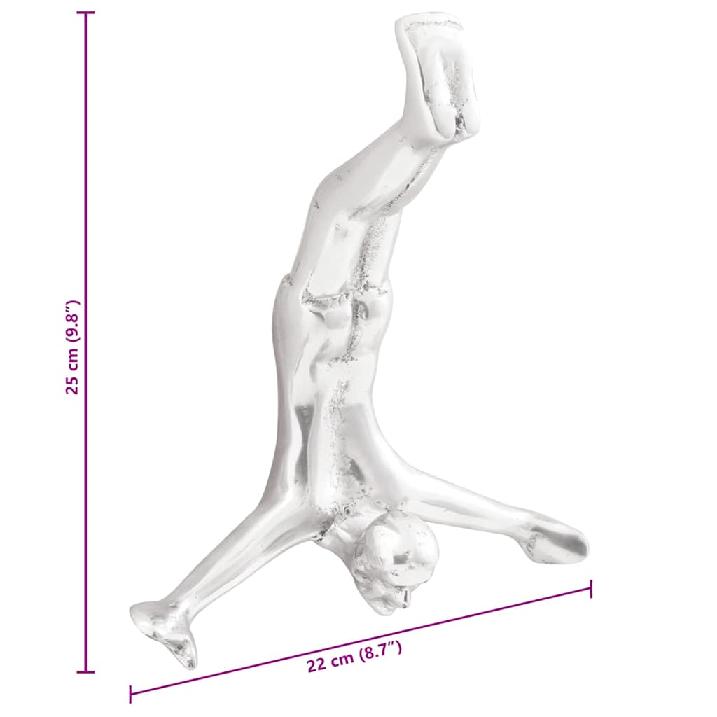 Szobor Ezüst 22 x 8 x 25 cm Alumínium