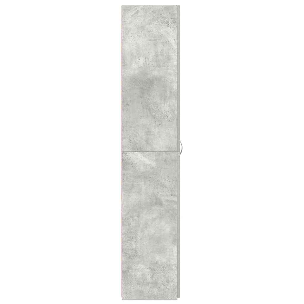 Cipőszekrény polcokkal Szürke 80 x 35.5 x 180 cm Faanyag