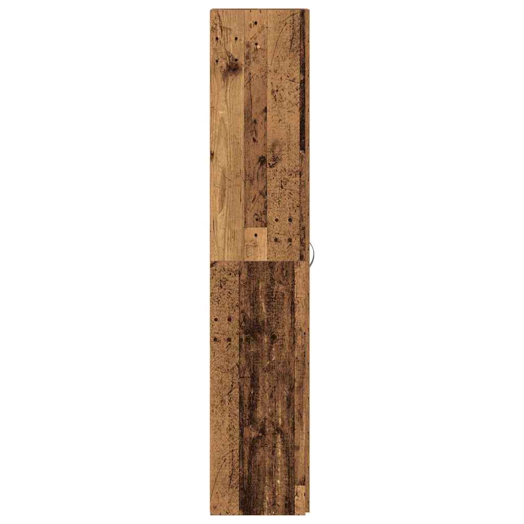 Cipőszekrény polcokkal ajtóval Barna 80 x 35.5 x 180 cm Faanyag