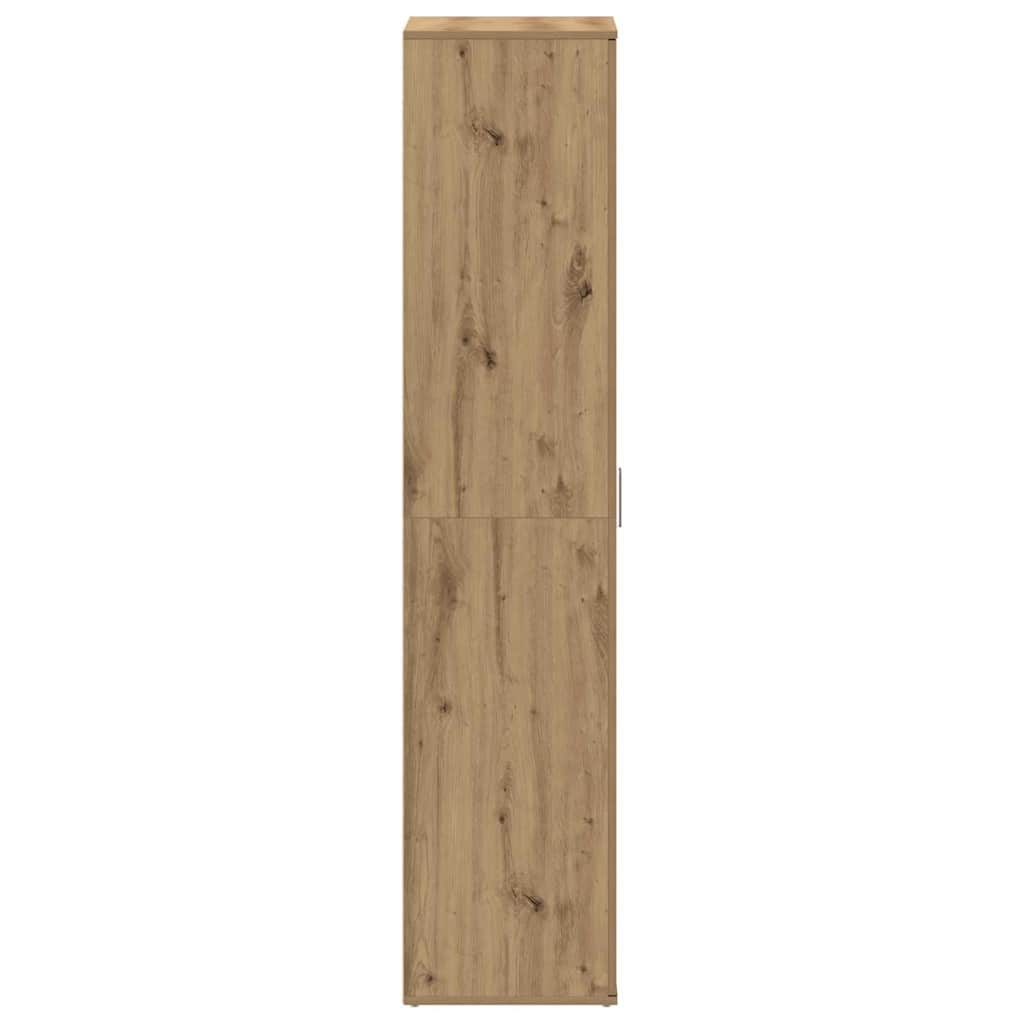 Cipőszekrény ajtóval Barna 80 x 39 x 180 cm Faanyag