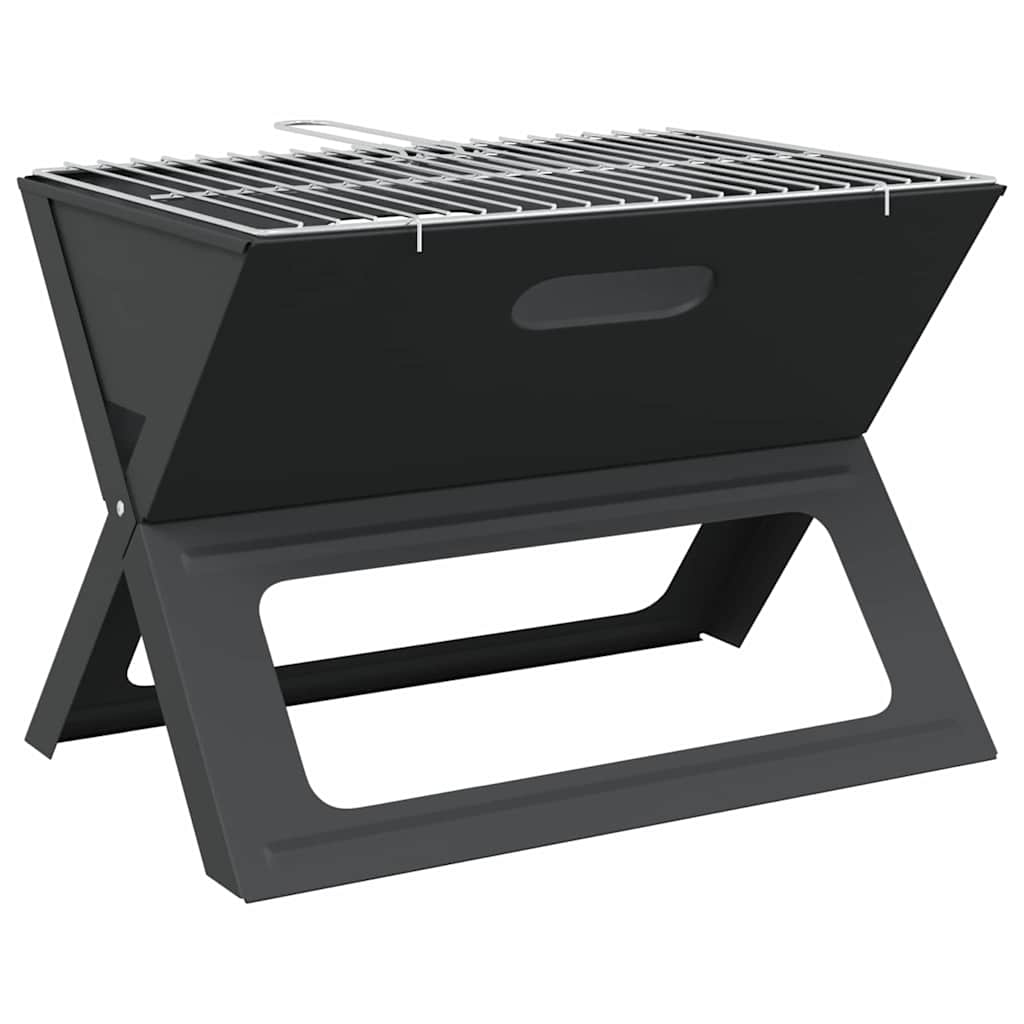 Kültéri grill Fekete 46 x 30 x 31 cm Acél