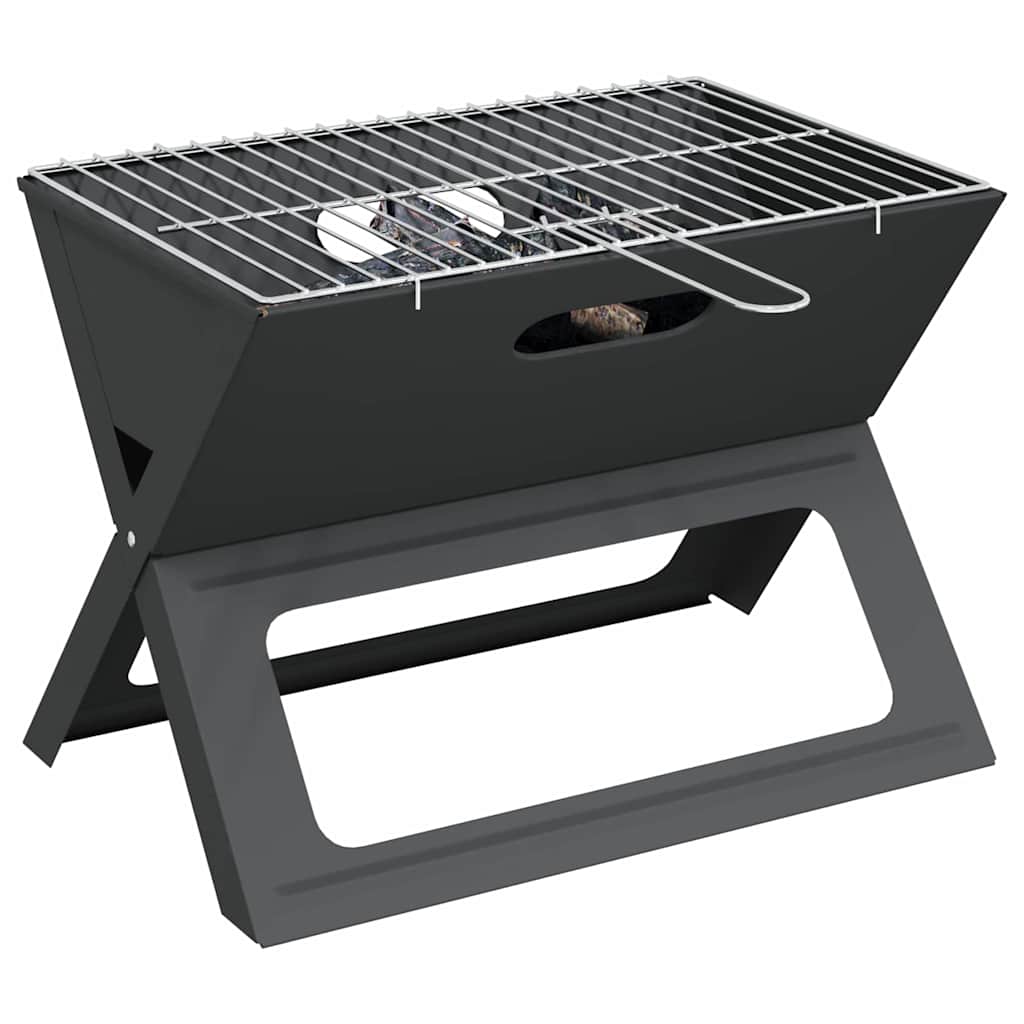 Kültéri grill Fekete 46 x 30 x 31 cm Acél