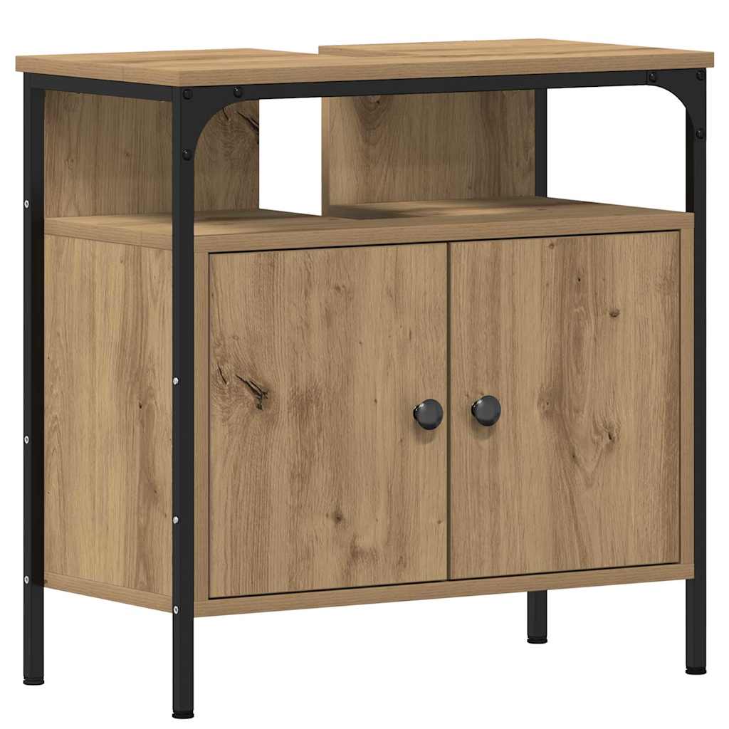 Fürdőszobai Mosdószekrények 3 pcs Barna 80 x 30 x 60 cm Faanyag