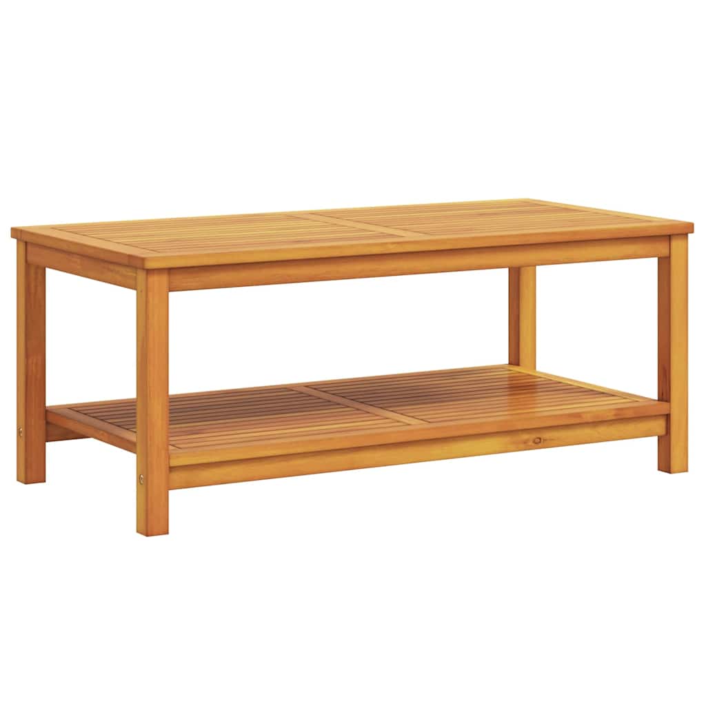 Dohányzóasztal Barna 70 x 40 x 45 cm tömör akácfa
