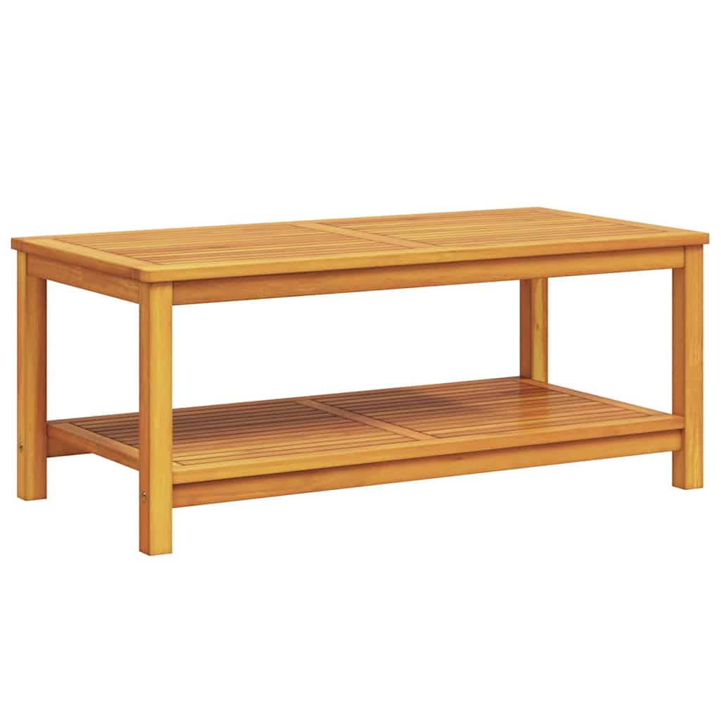 Dohányzóasztal Barna 70 x 40 x 45 cm tömör akácfa