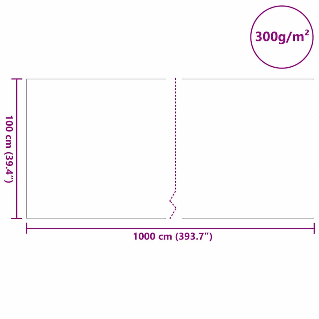 Medence Polár Szürke 1 x 10 m Poliészter és pamut