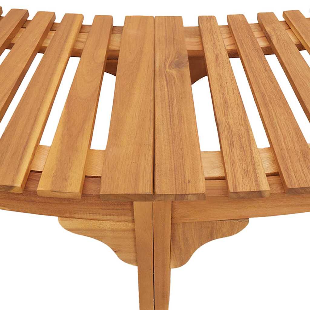 Kerek Meleg Vizes Kád Kerítés Barna Ø255 cm tömör akácfa