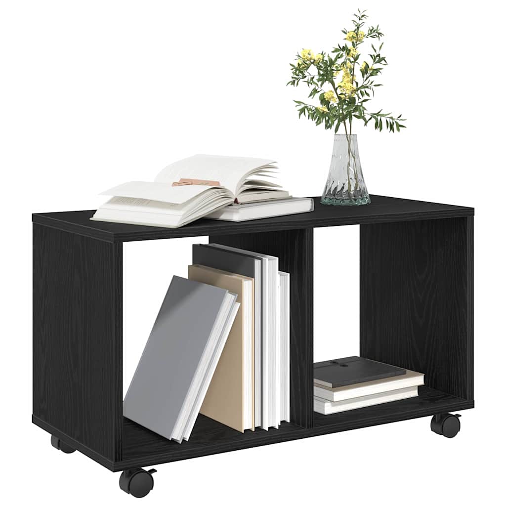 Végasztal polcokkal Musta tammi 72 x 33 x 42.5 cm Faanyag