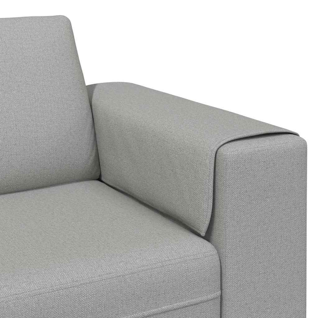 Kanapé Szett 3 pcs Felhős szürke szövet
