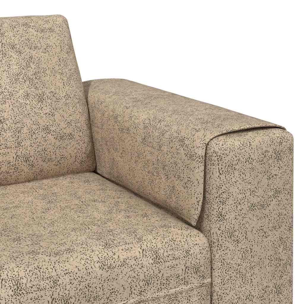 Kanapé Szett 3 pcs Világosszürke Műbőr velúr
