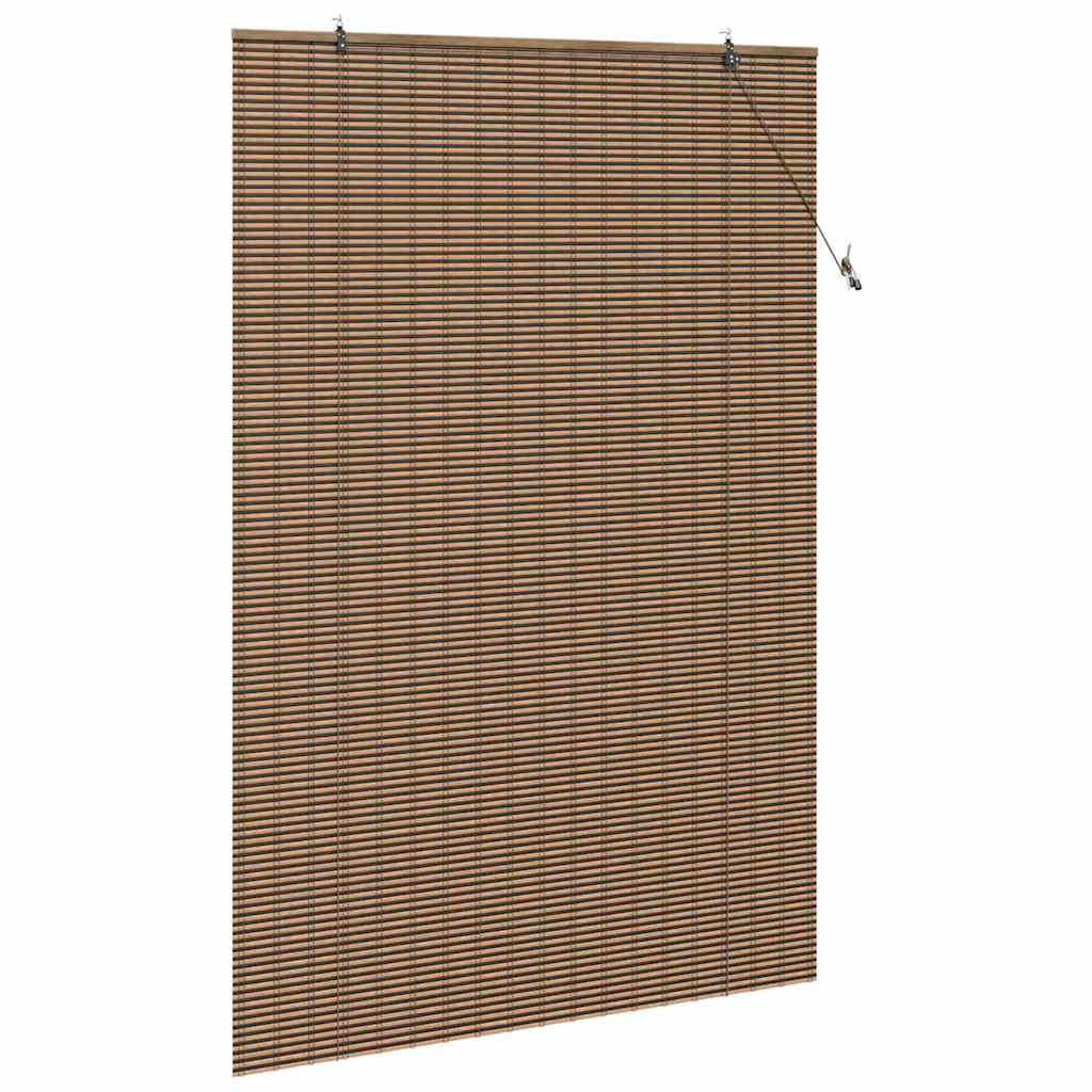 Ablak Függöny Geometrikus Barna 150 x 220 cm bambusz