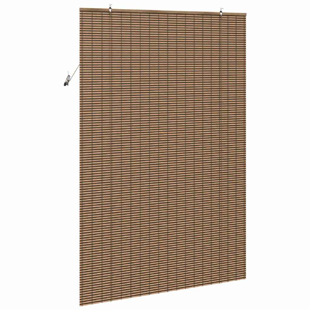 Ablak Függöny Geometrikus Barna 150 x 220 cm bambusz