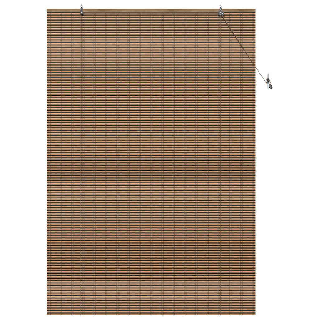 Ablak Függöny Geometrikus Barna 150 x 220 cm bambusz