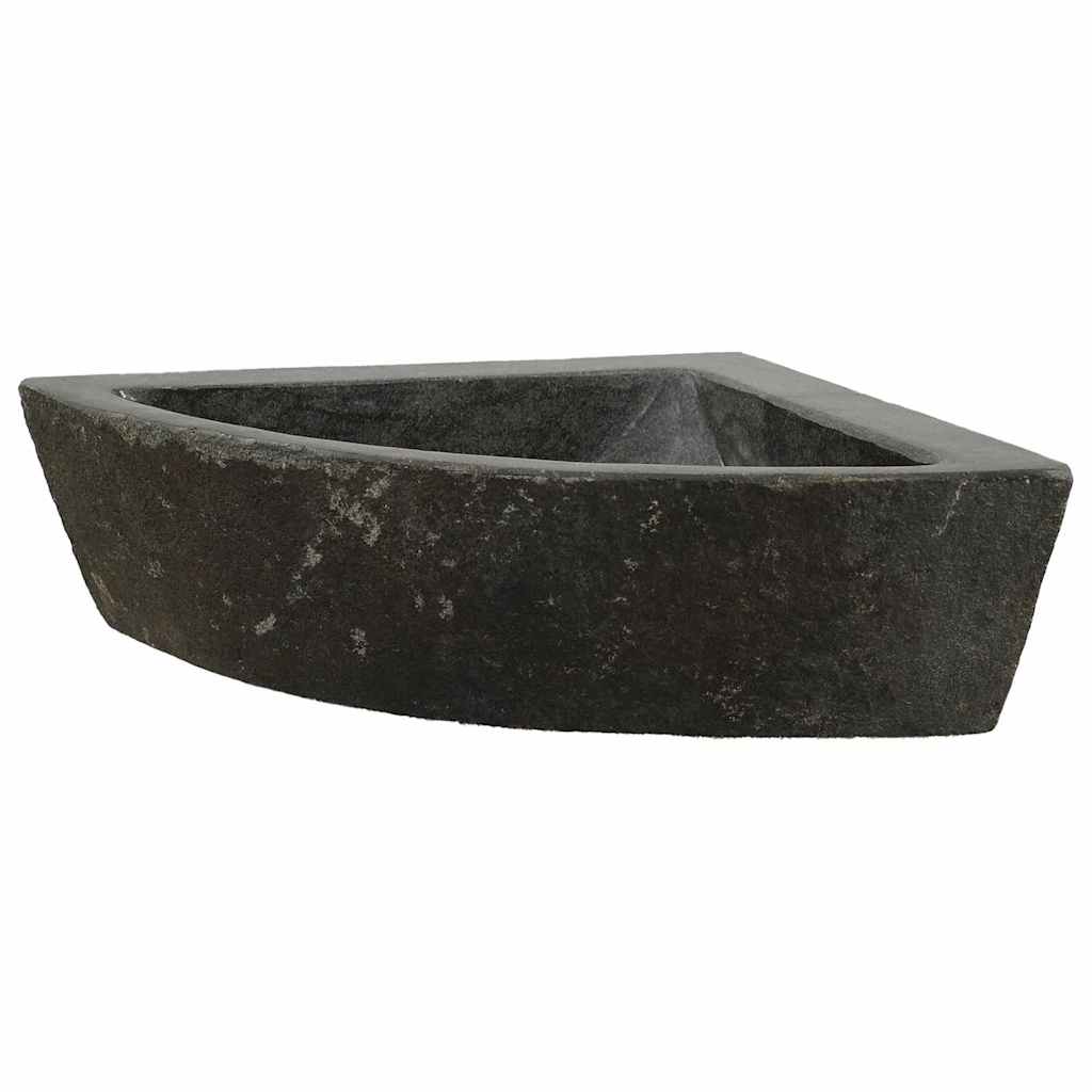 Fali sarokmosdó Szürke (38-45) x (38-45) x 12 cm Folyami kő