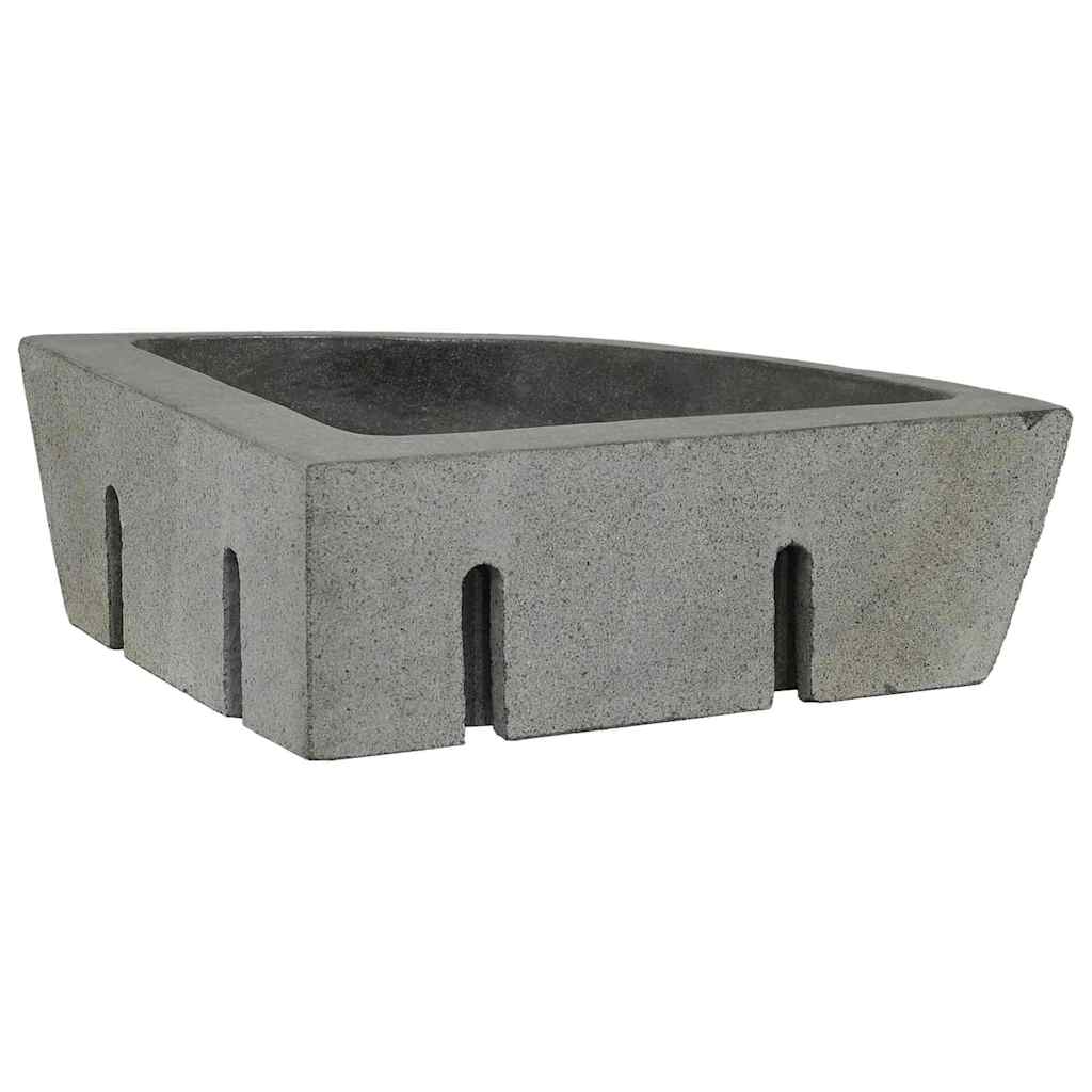 Fali sarokmosdó Szürke (38-45) x (38-45) x 12 cm Folyami kő