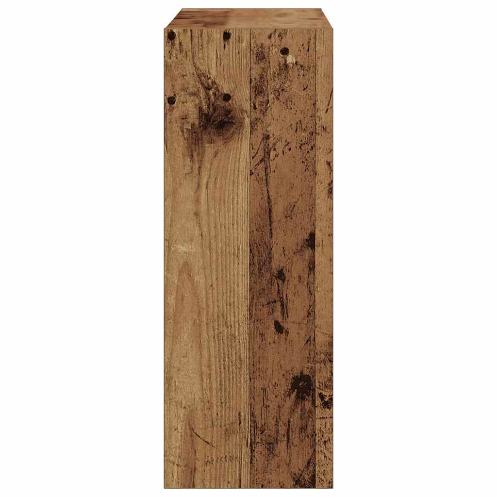 Cipőszekrény tárolóval ajtóval Öreg fa 60 x 21 x 57 cm Faanyag