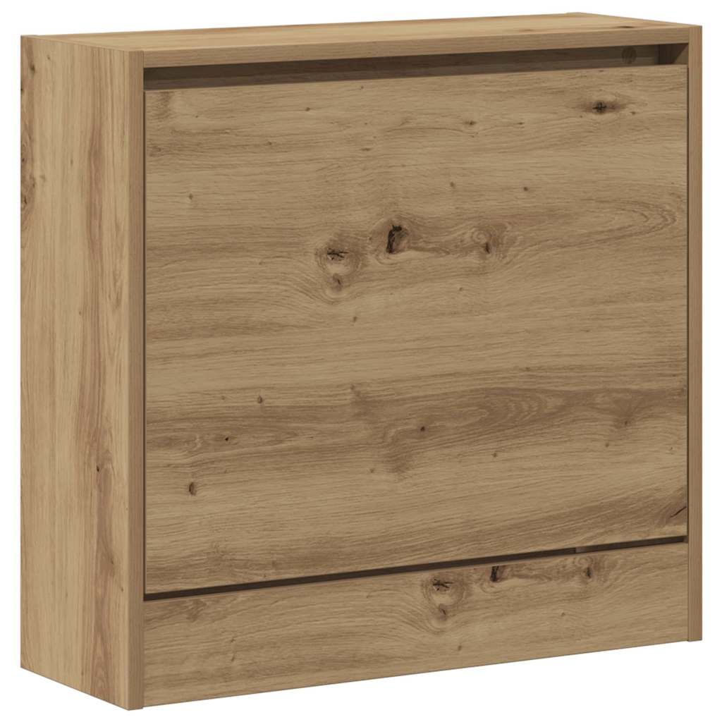 Cipőszekrény tárolóval kézműves tölgy 60 x 21 x 57 cm Faanyag
