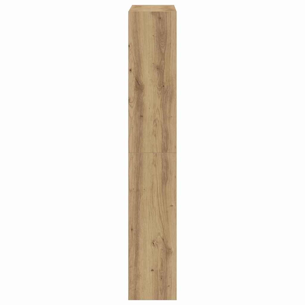 Cipőszekrény ajtóval kézműves tölgy 80 x 21 x 125.5 cm Faanyag
