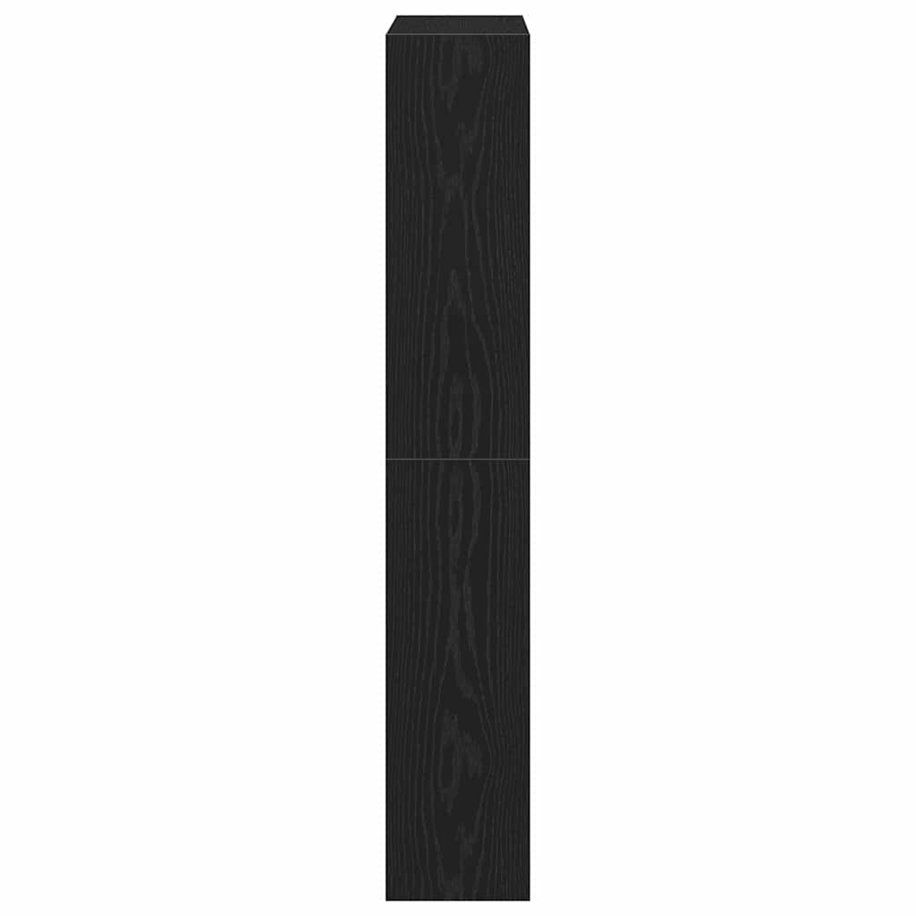 Cipőszekrény tárolóval Musta tammi 80 x 21 x 125.5 cm Faanyag