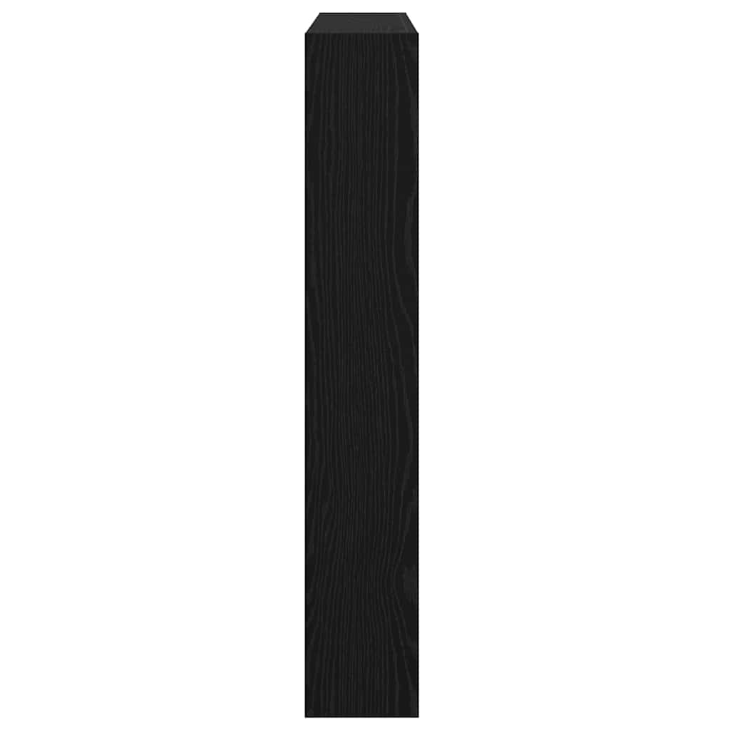 LED-es Fejtámla Szekrény Musta tammi 122 x 17 x 102 cm Faanyag