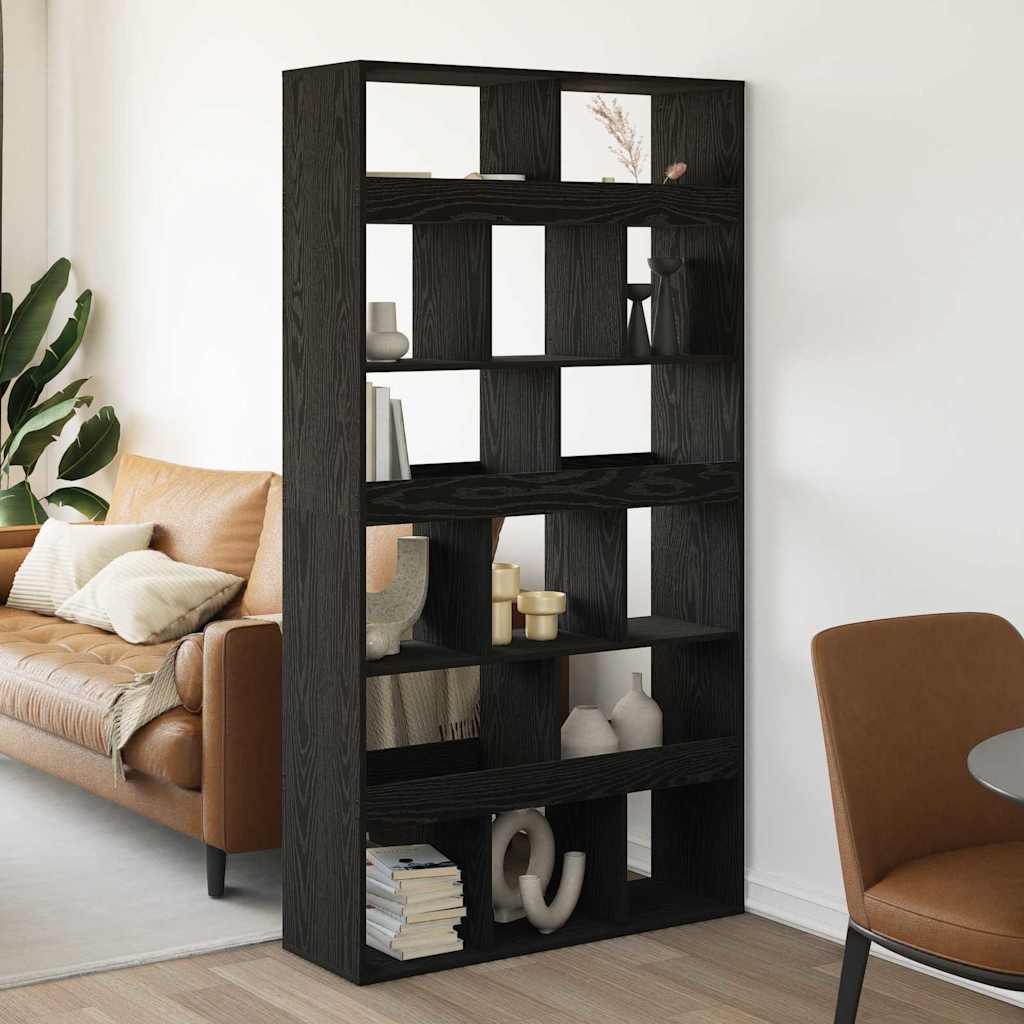 Könyvespolc Musta tammi 100 x 33 x 187.5 cm Faanyag
