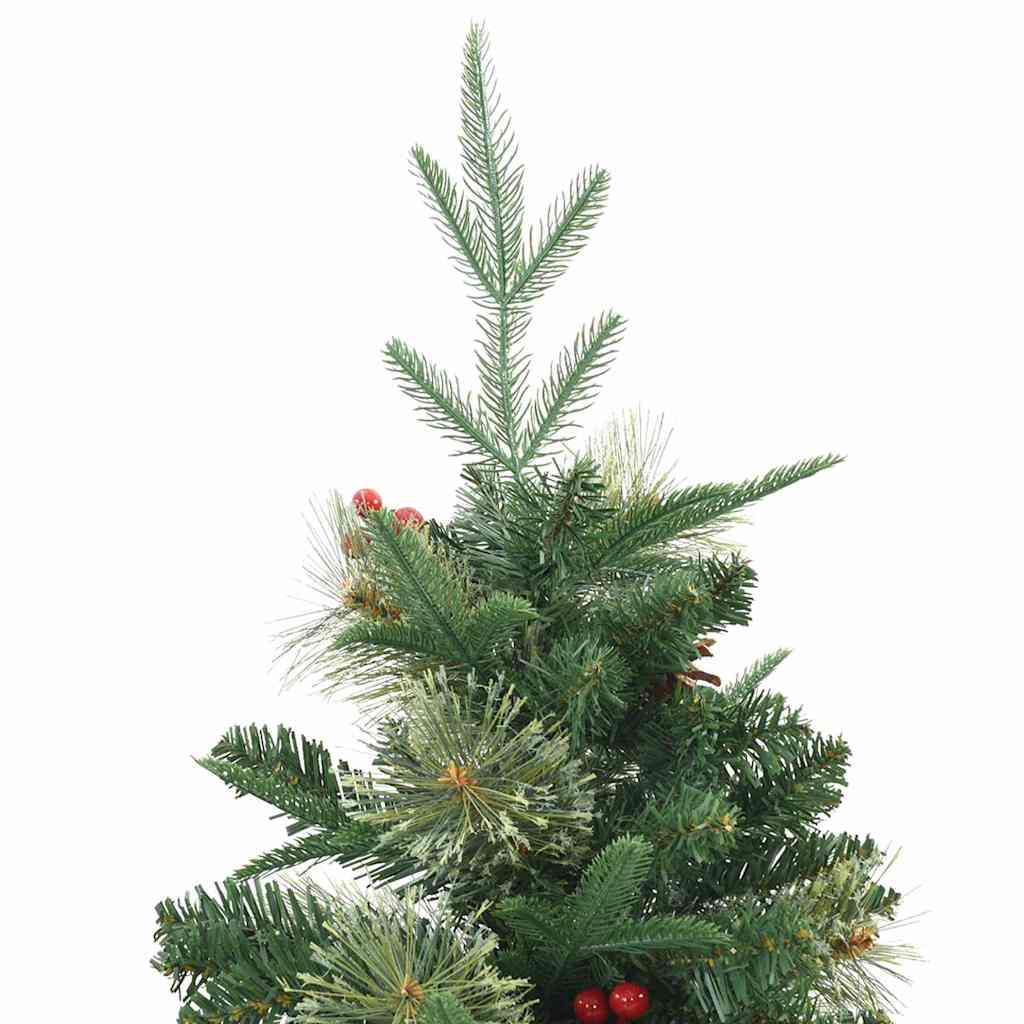 Műanyag Hajtogatós Karácsonyfa Zöld 150 cm PVC, PE és acél