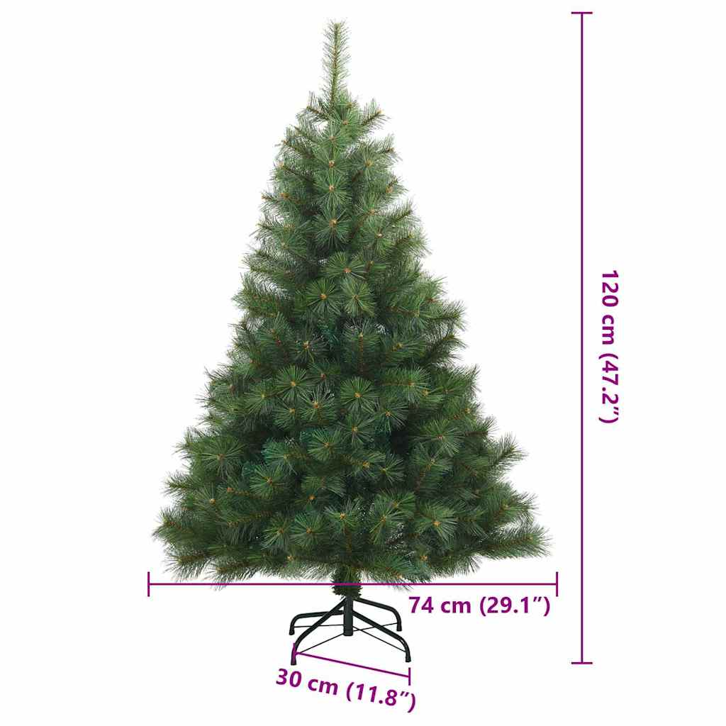 Műanyag Hajtogatós Karácsonyfa állvánnyal Zöld 120 cm PVC, acél