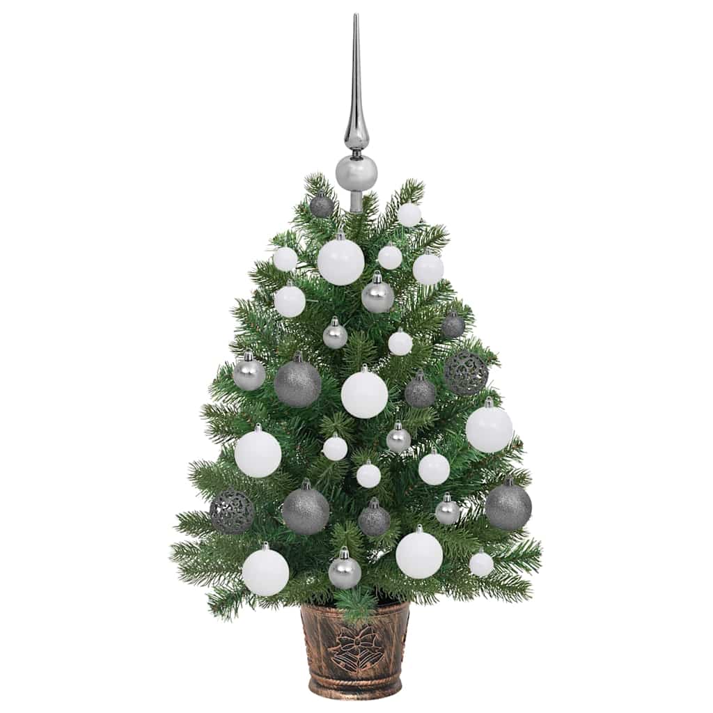 Mű karácsonyfa 150 LED-del állvánnyal Zöld 65 cm PE és PVC