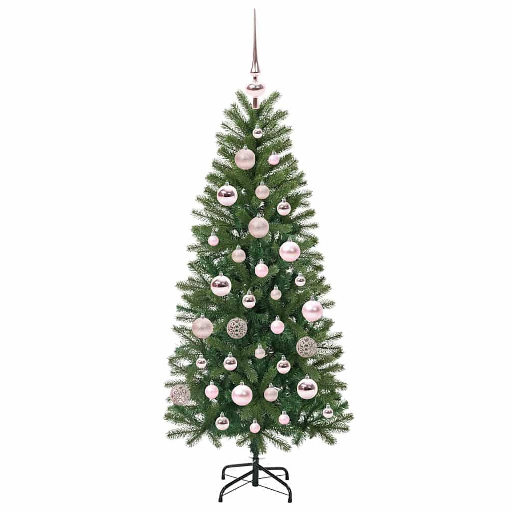 Mű karácsonyfa 150 LED-del állvánnyal Zöld 120 cm PE és PVC