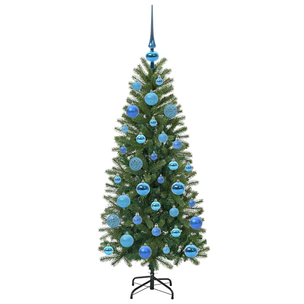 Mű karácsonyfa 150 LED-del állvánnyal Zöld 120 cm PE és PVC