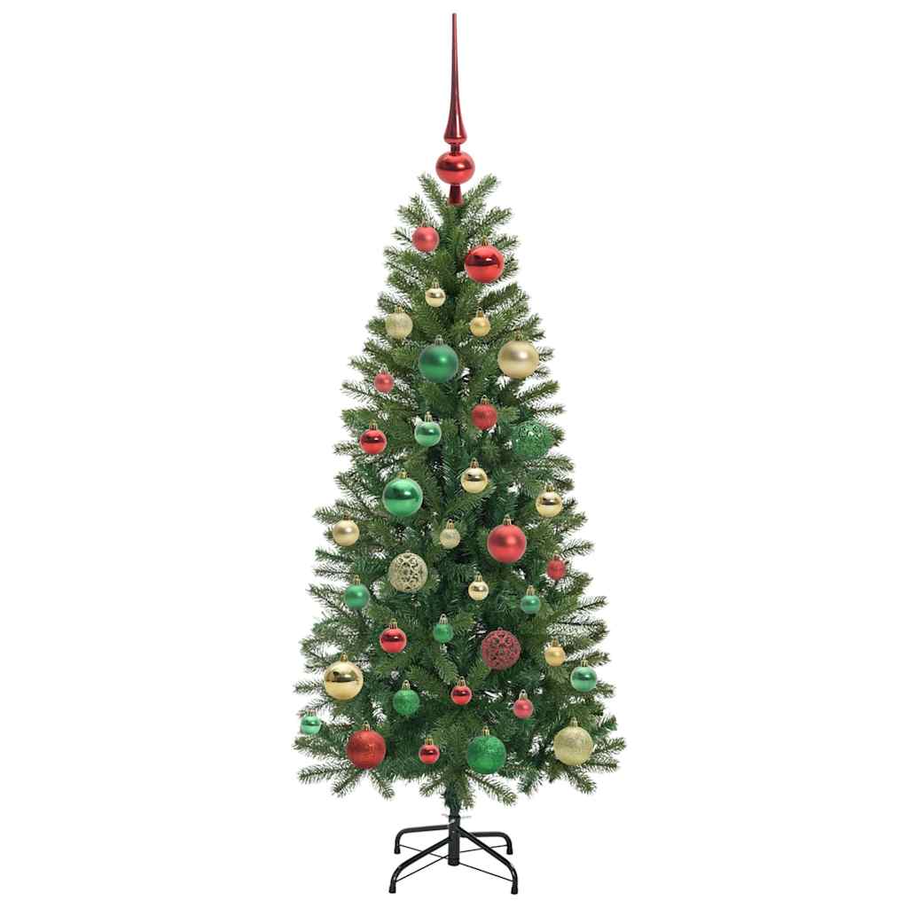 Mű karácsonyfa 150 LED-del állvánnyal Zöld 120 cm PE és PVC