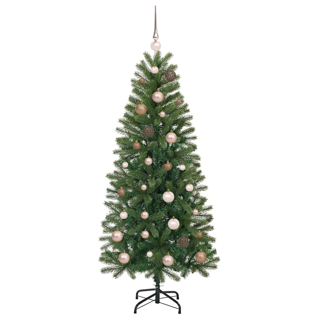 Mű karácsonyfa 150 LED-del állvánnyal Zöld 150 cm PE és PVC