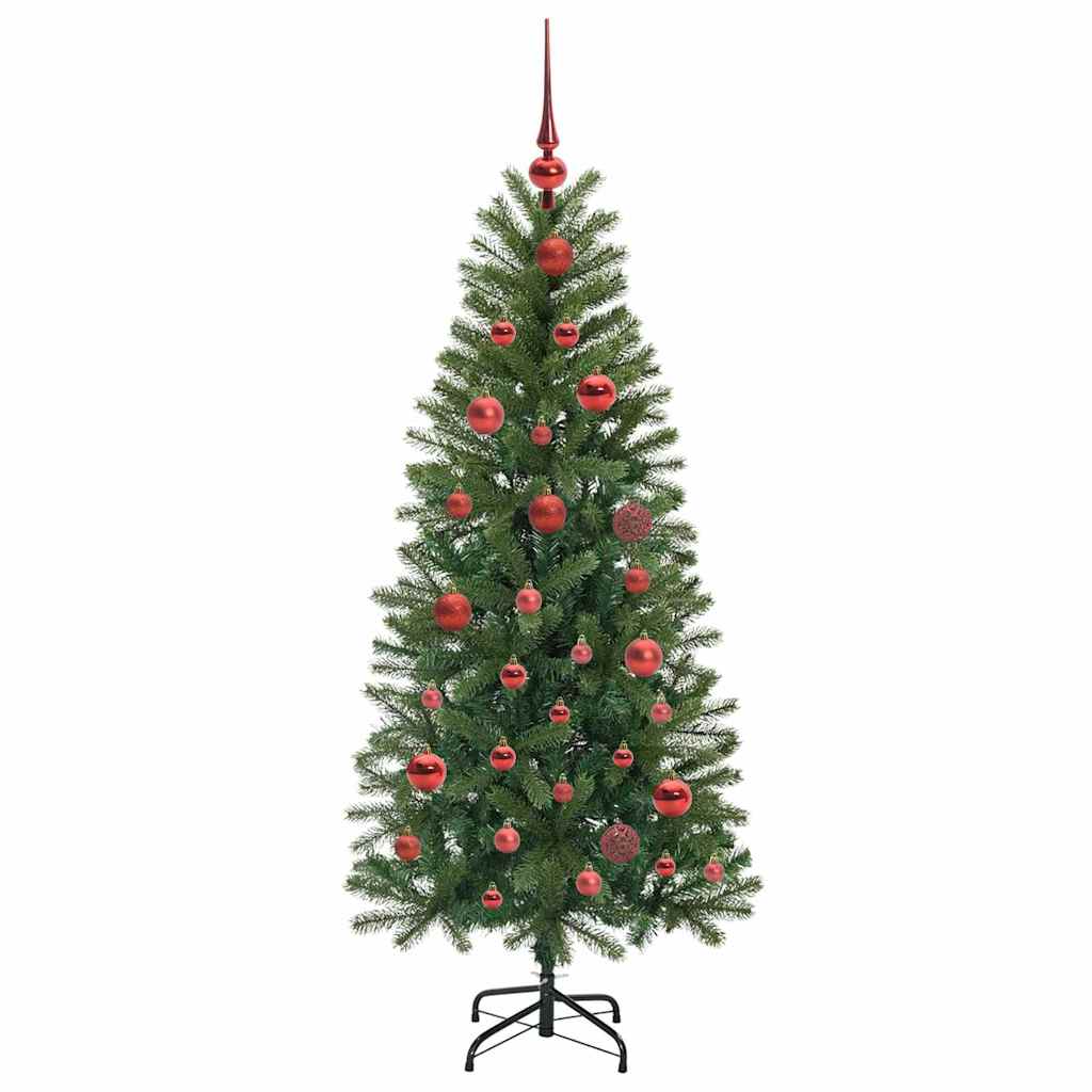 Mű karácsonyfa 150 LED-del állvánnyal Zöld 150 cm PE és PVC