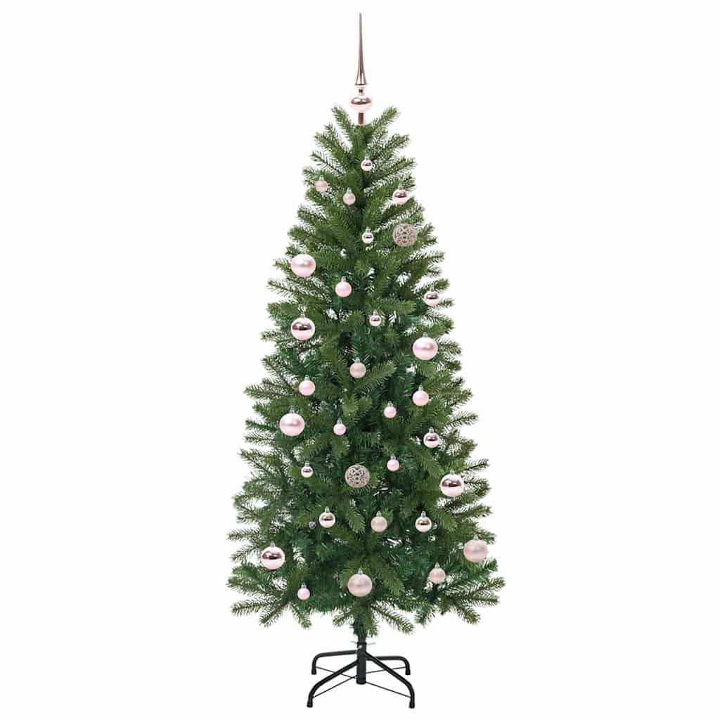 Mű karácsonyfa 150 LED-del állvánnyal Zöld 150 cm PE és PVC