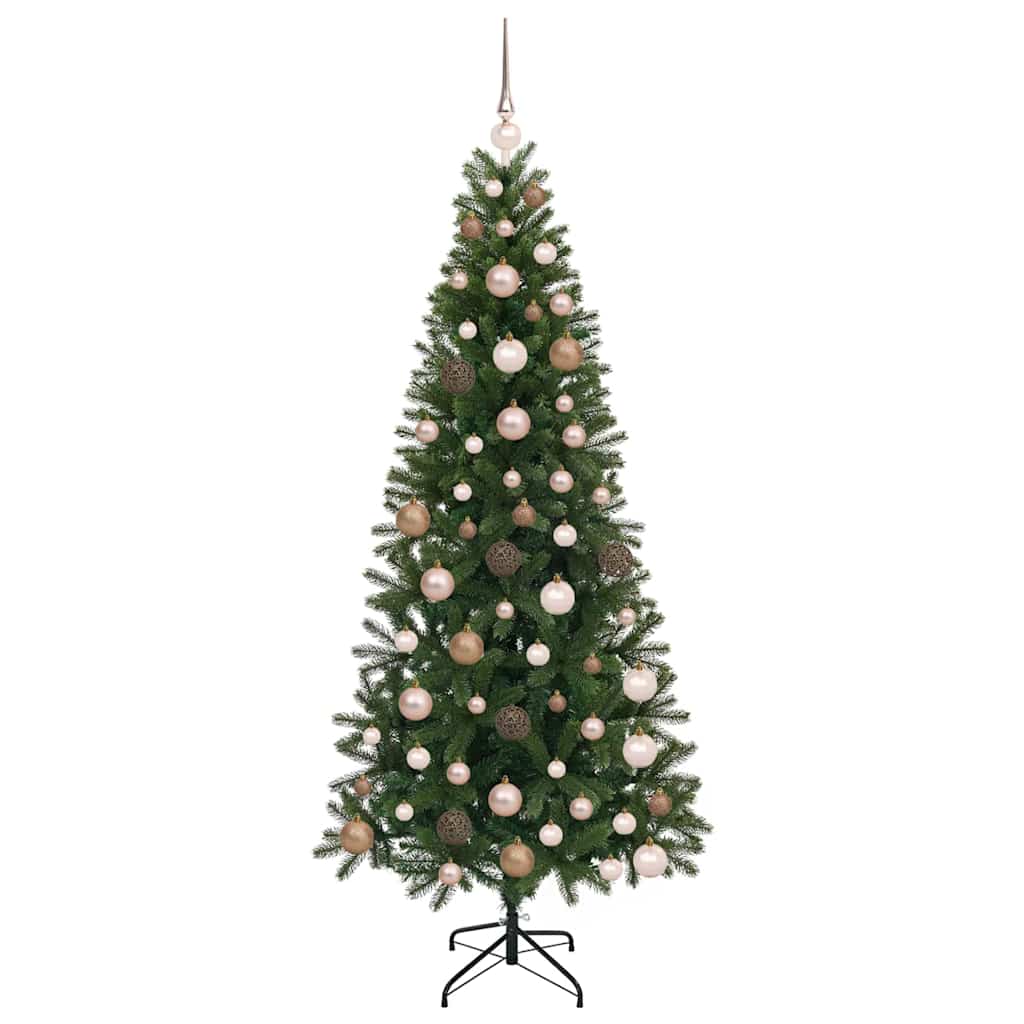 Mű karácsonyfa 300 LED-del állvánnyal Zöld 180 cm PE és PVC