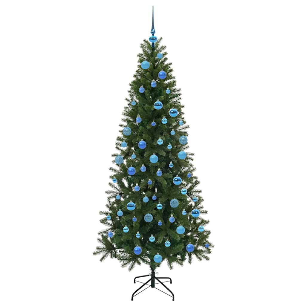 Mű karácsonyfa 300 LED-del állvánnyal Zöld 180 cm PE és PVC
