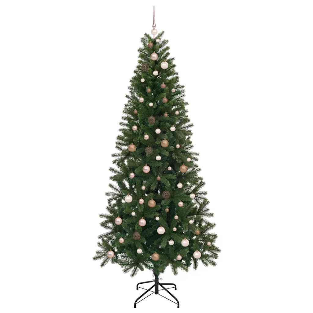 Mű karácsonyfa 300 LED-del állvánnyal Zöld 240 cm PE és PVC