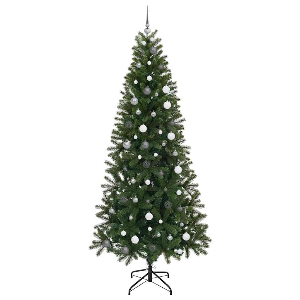 Mű karácsonyfa 300 LED-del állvánnyal Zöld 240 cm PE és PVC