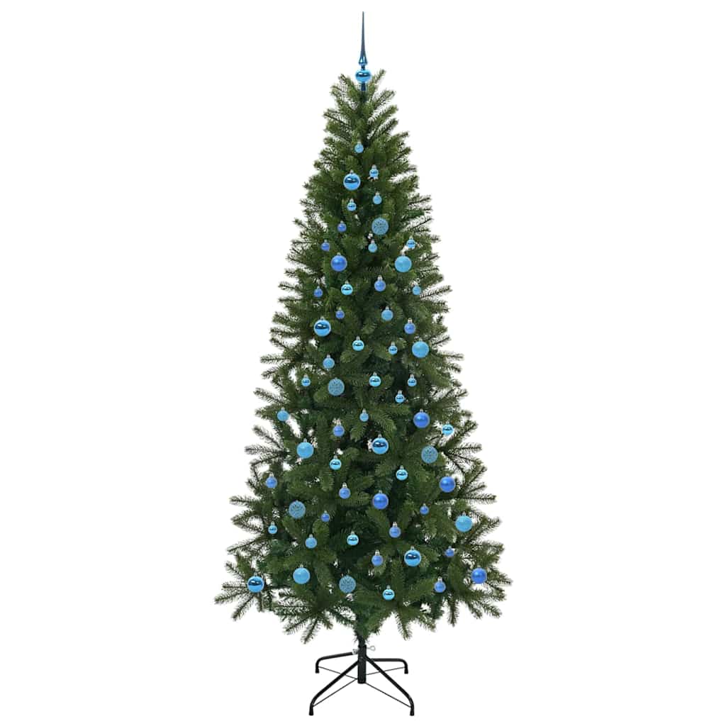 Mű karácsonyfa 300 LED-del állvánnyal Zöld 240 cm PE és PVC