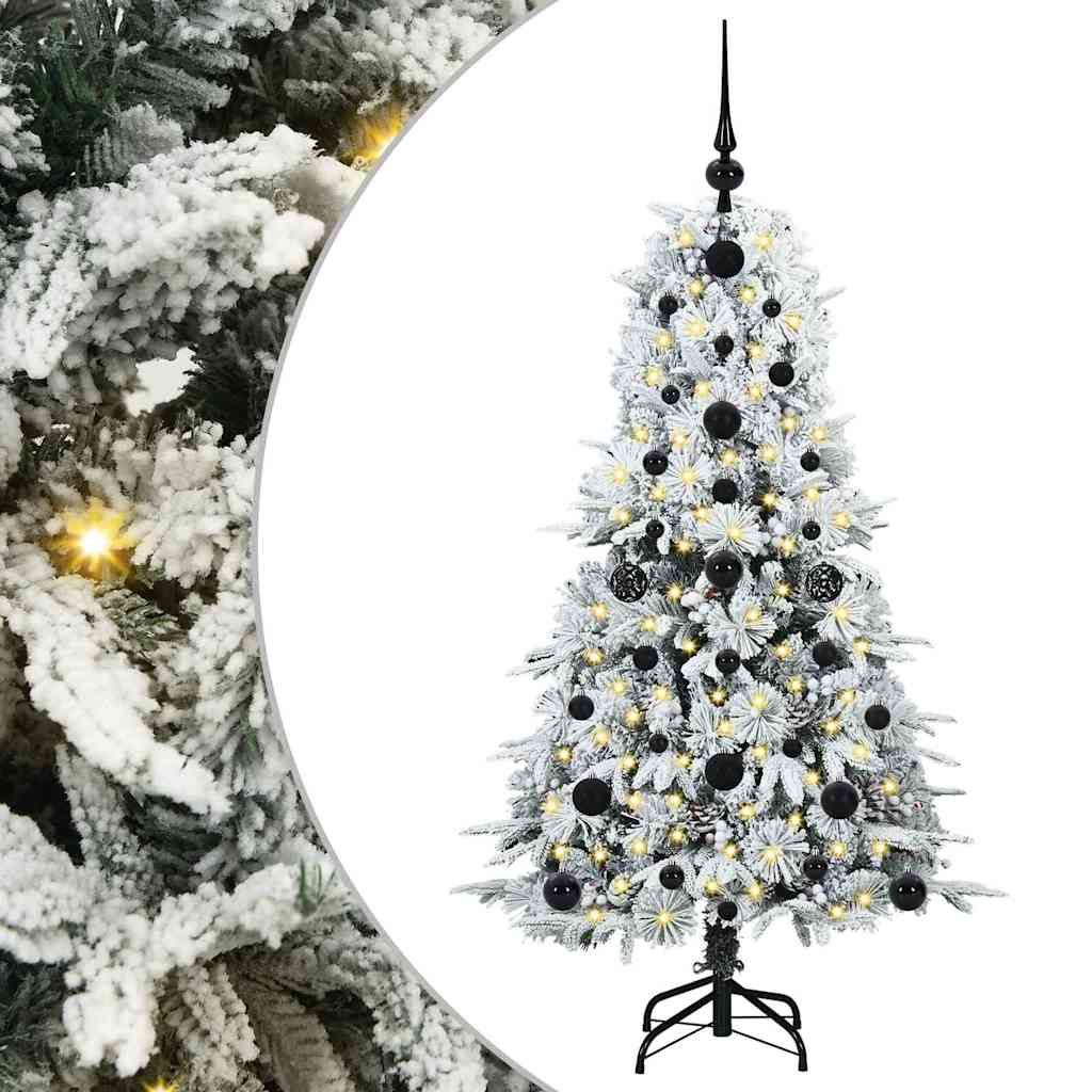 Műanyag Hajtogatós Karácsonyfa állvánnyal Zöld 120 cm PE és PVC