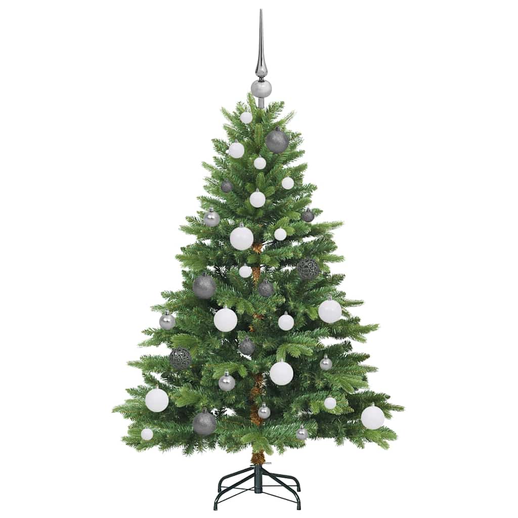 Mű karácsonyfa 150 LED-del állvánnyal Zöld 120 cm PE és PVC