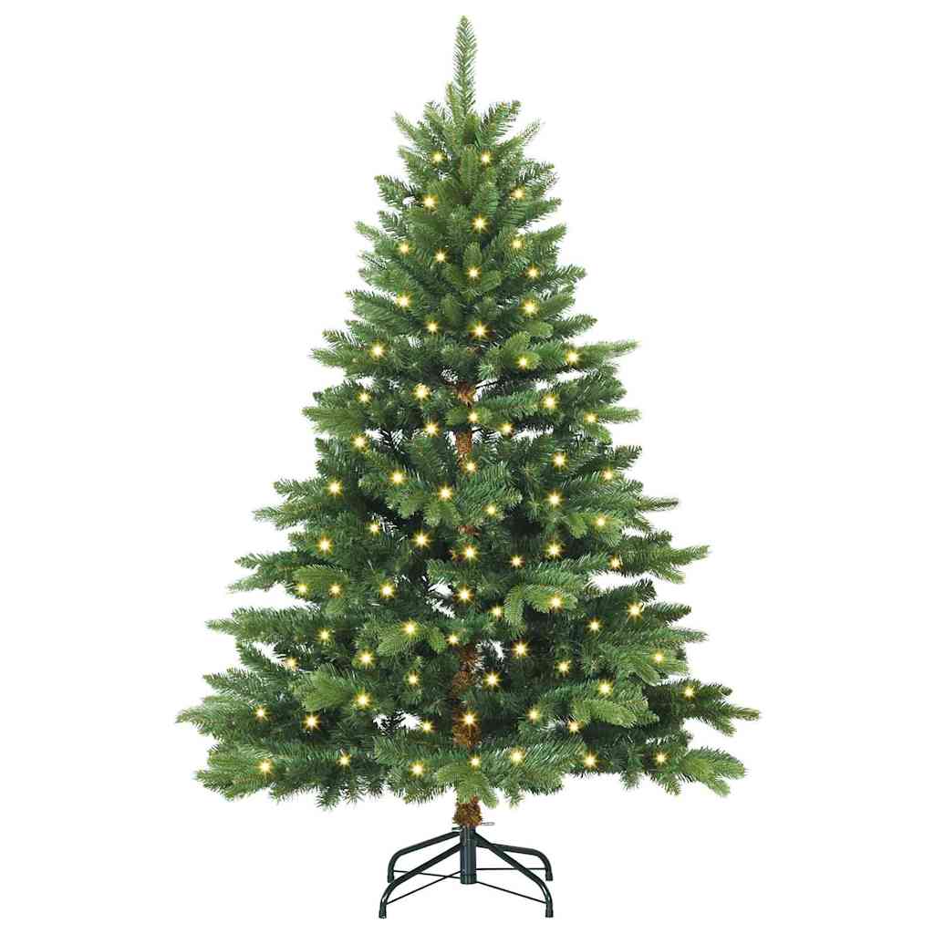 Mű karácsonyfa 150 LED-del állvánnyal Zöld 150 cm PE és PVC